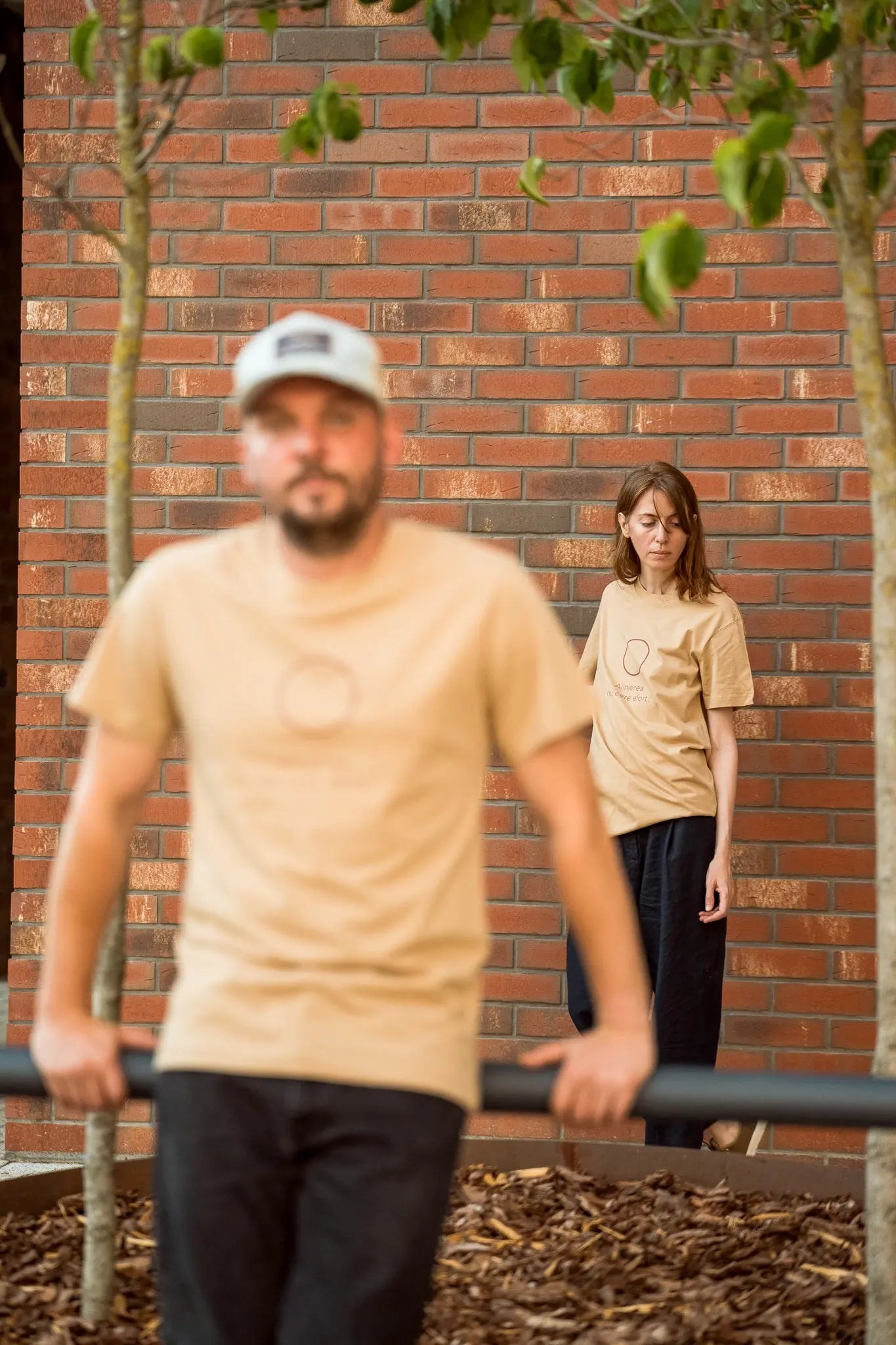 Alinierea nu cere efort - tricou S din bumbac 100% - colecția FIRESC Tricou unisex - slow fashion România