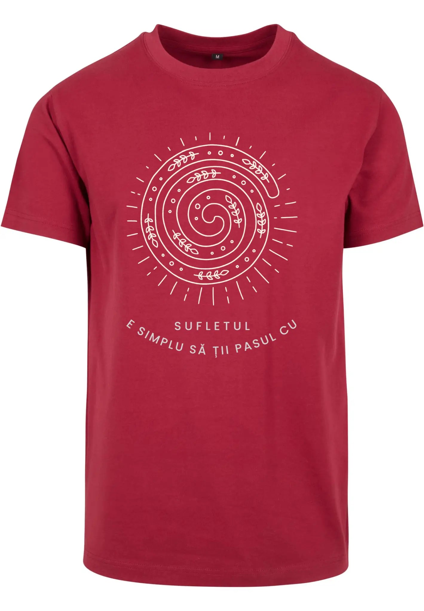 E simplu să ții pasul cu sufletul - tricou S din bumbac 100% - colecția FIRESC Tricou unisex - slow fashion România