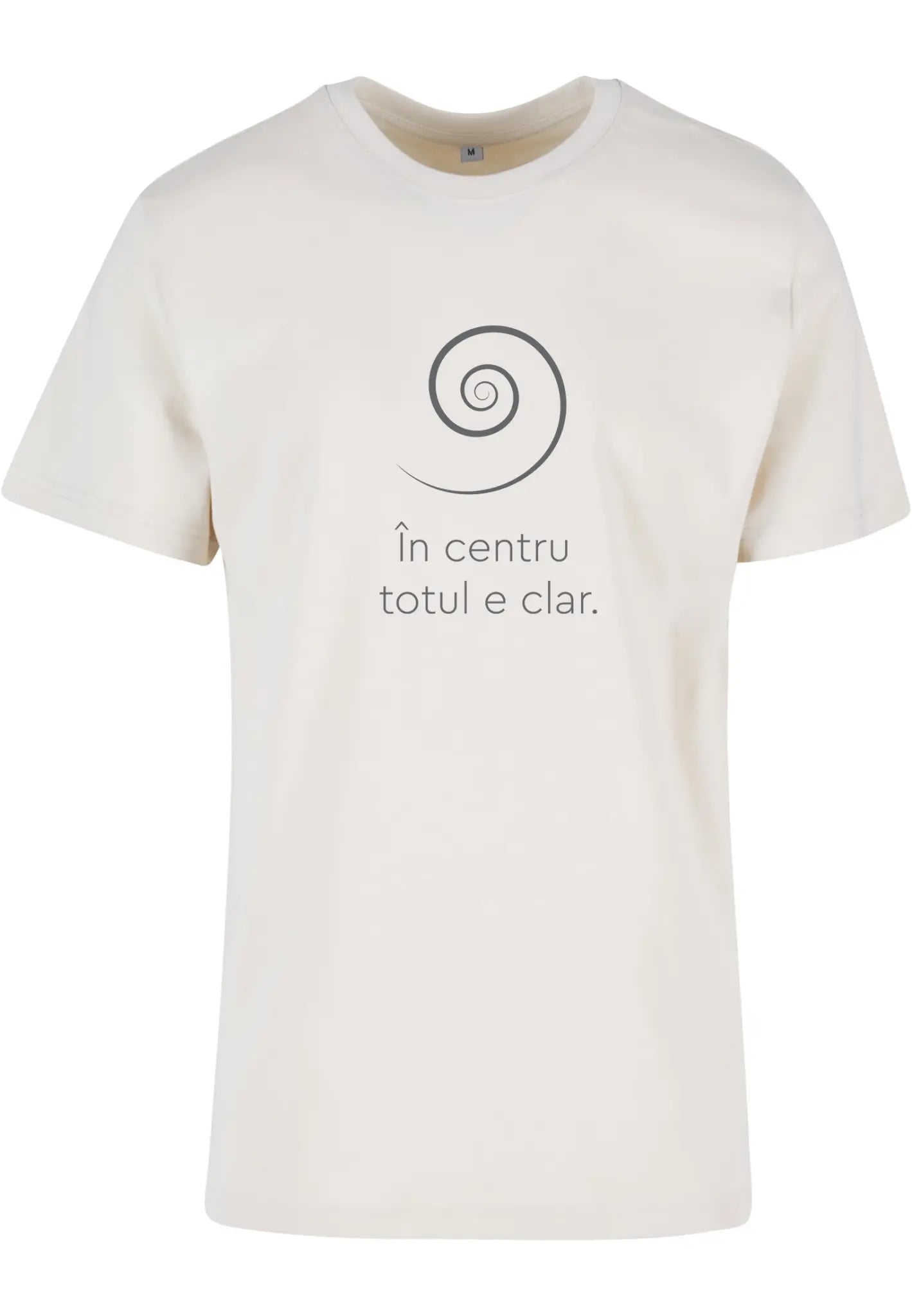 În centru totul e clar - tricou S din bumbac 100% - colecția FIRESC Tricou unisex - slow fashion România