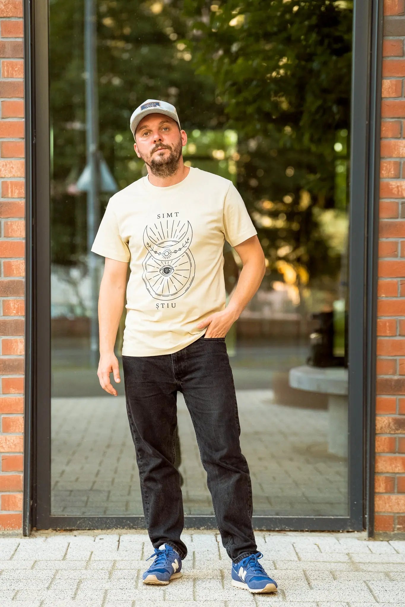 Simt și știu - tricou S din bumbac 100% - colecția FIRESC Tricou unisex - slow fashion România