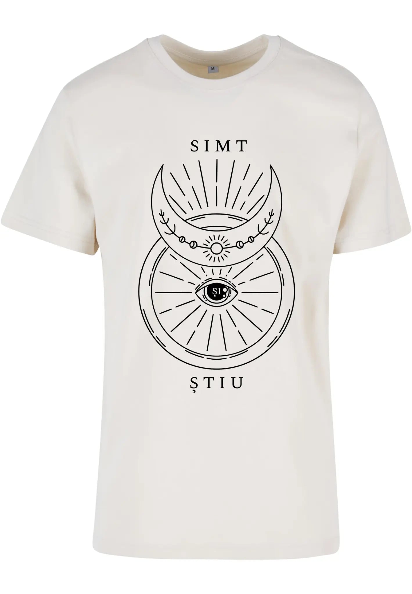 Simt și știu - tricou S din bumbac 100% - colecția FIRESC Tricou unisex - slow fashion România