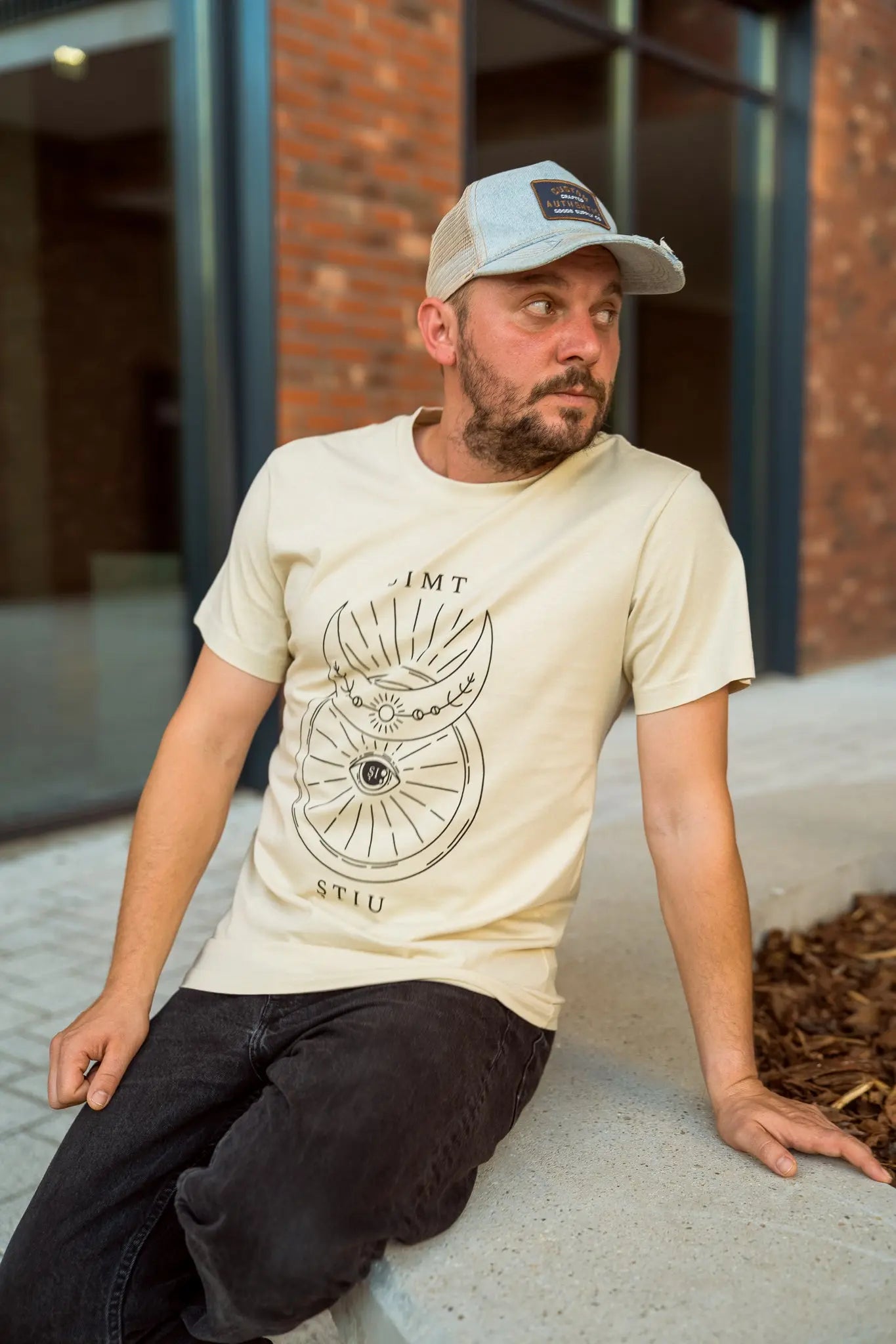 Simt și știu - tricou S din bumbac 100% - colecția FIRESC Tricou unisex - slow fashion România