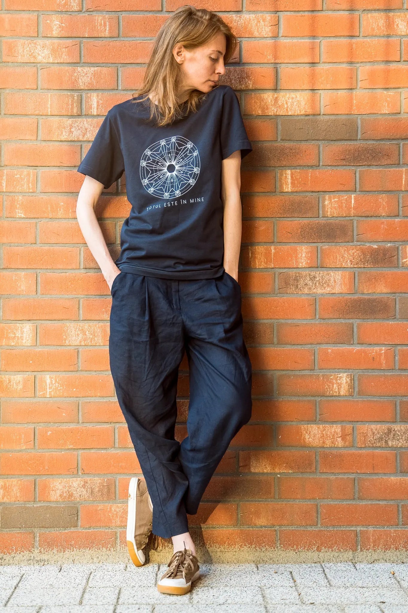 Totul este în mine - tricou S din bumbac 100% - colecția FIRESC Tricou unisex - slow fashion România