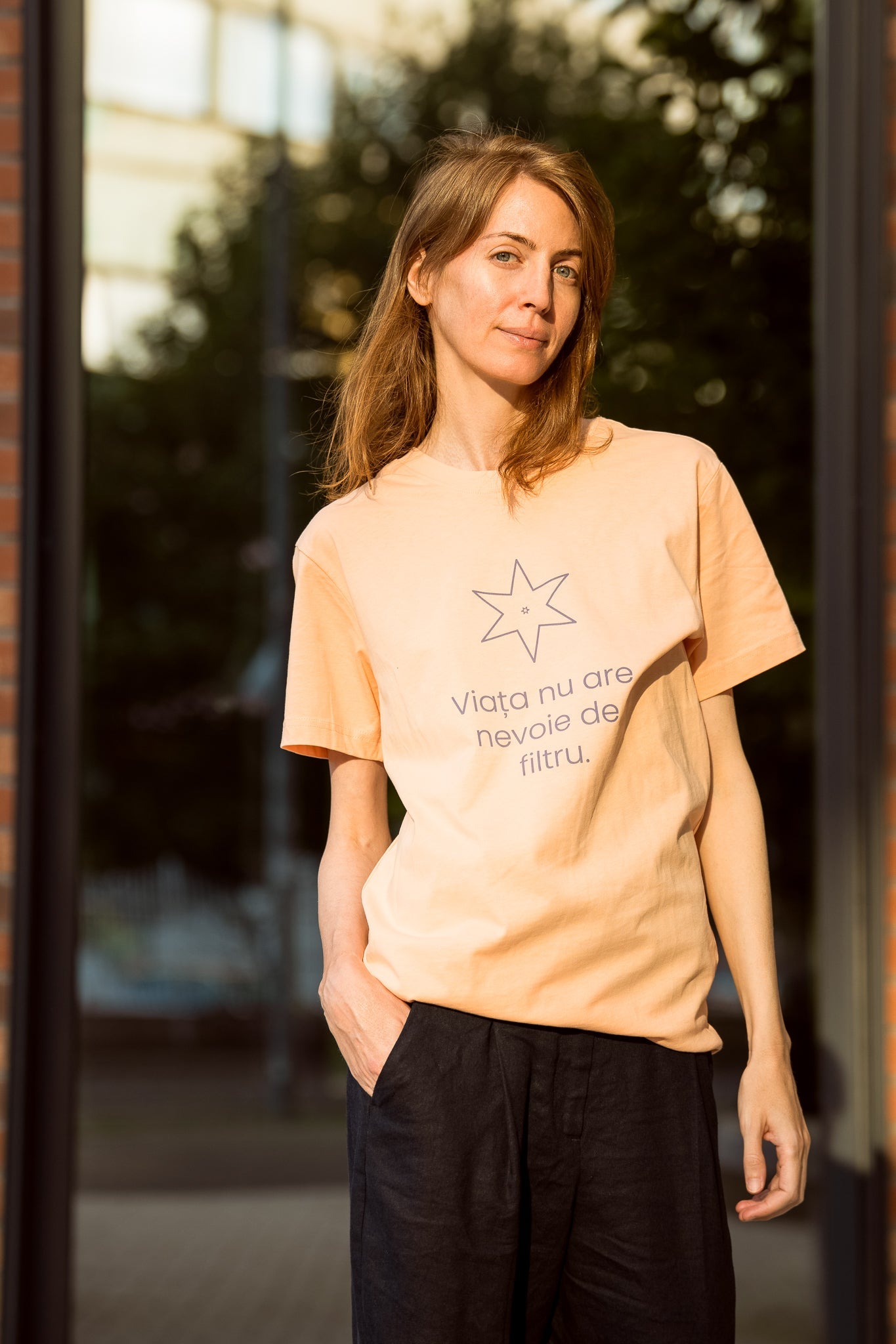 Viața nu are nevoie de filtru - tricou S din bumbac 100% - colecția FIRESC Tricou unisex - slow fashion România