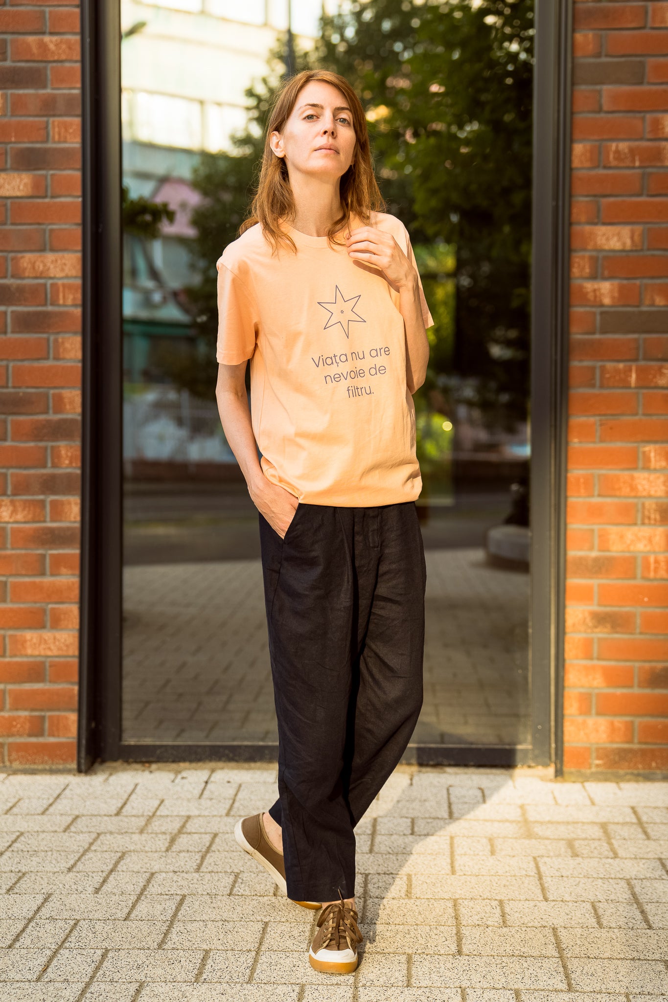 Viața nu are nevoie de filtru - tricou S din bumbac 100% - colecția FIRESC Tricou unisex - slow fashion România