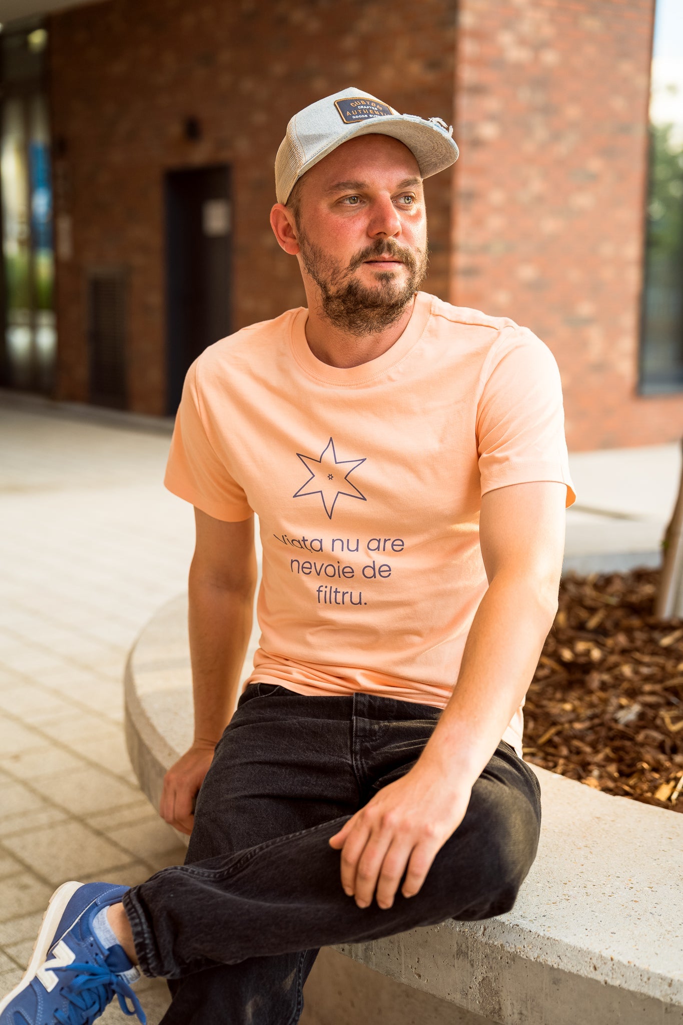 Viața nu are nevoie de filtru - tricou S din bumbac 100% - colecția FIRESC Tricou unisex - slow fashion România