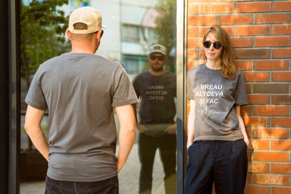 Vreau altceva. Și fac - tricou S din bumbac 100% - colecția FIRESC Tricou unisex - slow fashion România